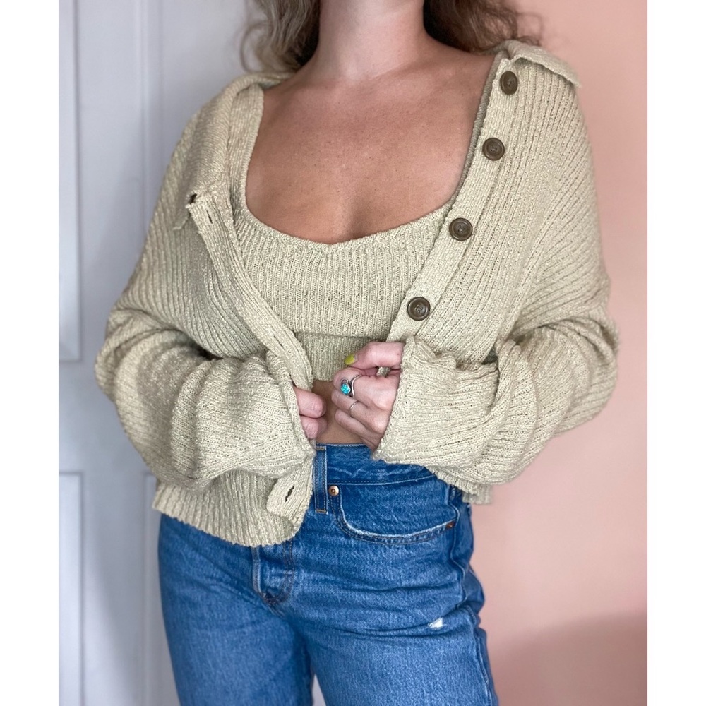 Urban Outfitters Crop Tank Sweater Set